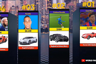 make viral 3d comparison video animation for youtube