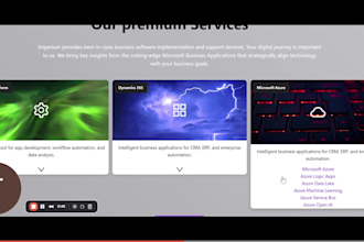develop a responsive, and custom react js front end