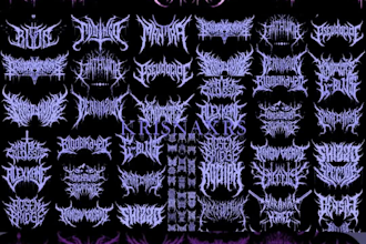 create font unique, heavy metal, horor and death metal