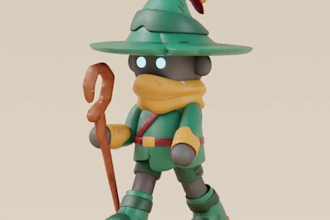 create and design stunning 3d toy, printable toy, toy game model in blender