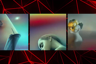 create a ai generated music video and album cover