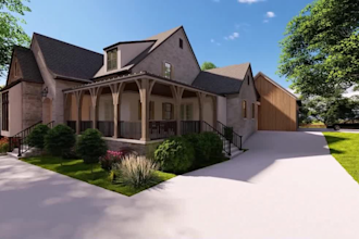 create 3d models and render 3d photo exterior