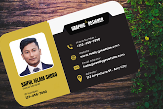 create luxury and minimalist business card with qr code