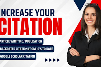 increase google scholar citation h index backdate citation article publishing
