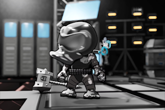 3d character modeling for game, animation, printing, nft