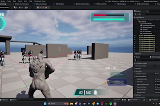 do ue5 game development, multiplayer game, unreal engine game using blueprints