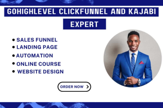 clone gohighlevel ghl expert, ghl website, click funnel and kajabi expert