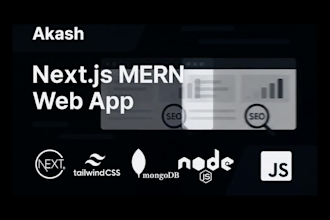 build SEO optimized mern stack web apps with nextjs and tailwind CSS