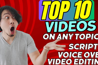 make top 10 youtube videos on any topic