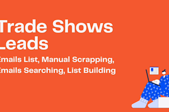 manually scrape leads from trade shows websites