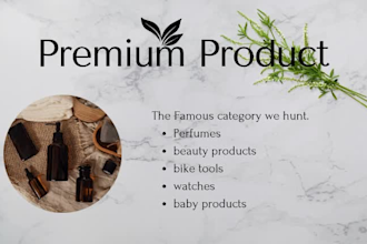 do hunting and research products according to your need