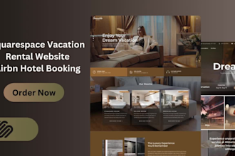build squarespace vacation rentals website squarespace airbnb hotel booking site