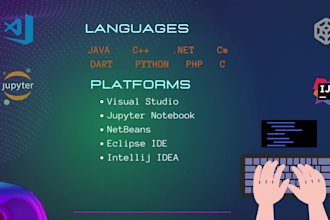 develop professional java, python, and cpp software solutions and gui tasks