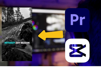 edit video for podcast, reel short using adobe premier and cap cut video editing