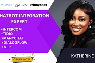 be your intercom tidio manychat dialogflow nlp chatbot expert
