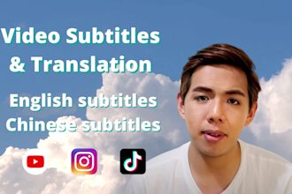 transcribe and translate english and chinese videos