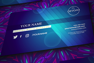 design professional bussiness card for your business