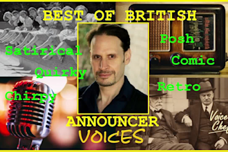 voice announcements for your events, shows and projects