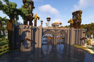 build a minecraft city or castle or structure