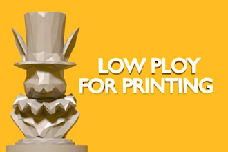 create low poly model for 3d printer
