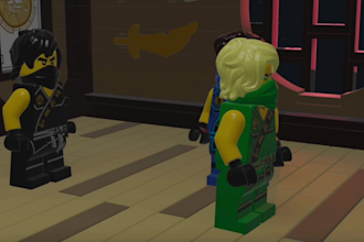 create a professional lego blender animation