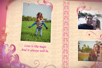 create a wedding invitation save the date video