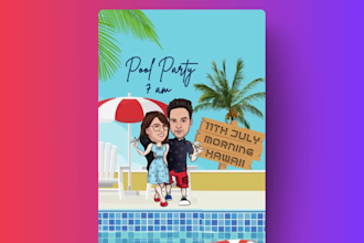 edit digital wedding invitation card and videos