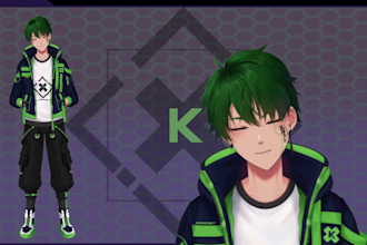 draw and rig vtuber model, live2d rigging, vtuber commission, pngtuber, vrchat