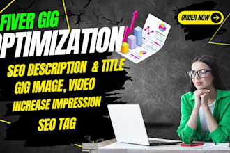 write your fiver gig SEO description and optimize  each part of gig