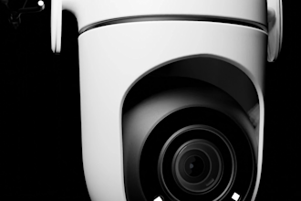 make a model of security camera and animate it