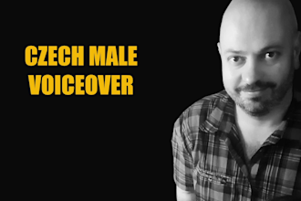 record a professional czech male voice over