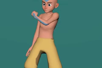 do 3d character animation, cartoon styled in blender or maya or c4d for kids