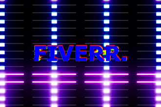 create seamless vj loop, dj visuals and glitch logo effect within 12 hours