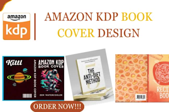 design awesome book cover for KDP amazon, lulu, ingramspark