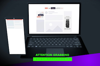 make animated HTML banner or GIF banner ads