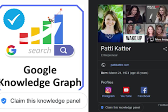 create a google knowledge panel for you