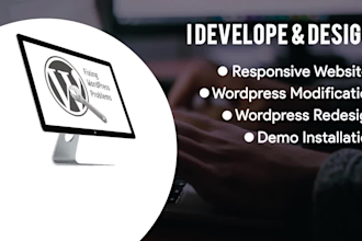 do website development, web design with wordpress