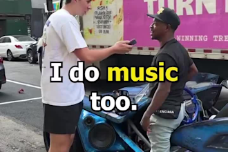 film a tiktok, youtube or fb street interview video ads for your brand or app