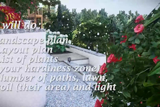 design your garden and make 2d plans of garden