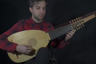 play lute and ancient plucked strings instruments