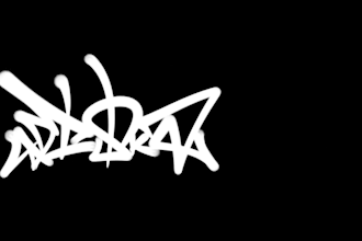 create a graffiti logo with your letters