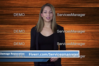 create a professional water damage restoration local video