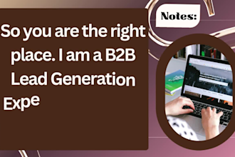 do b2b lead generation for any industries and email list