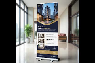 roll up banner and signage design