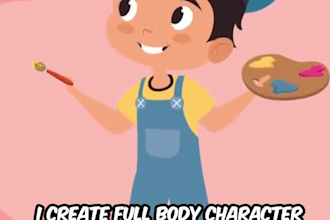design original cartoon characters or comic book art