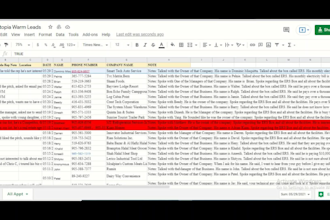expert data entry and web research work