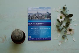 design modern, unique and elegant corporate flyer