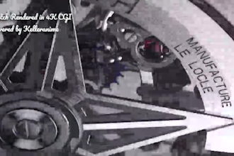 make 4k 3d watch animation, wristwatch design, cgi watch model product rendering