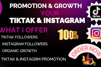 grow real instagram and tiktok followers organically