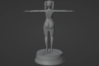 model 3d nsfw sculpture,3d game character,nsfw figure,zbrush sculpture,3d modula